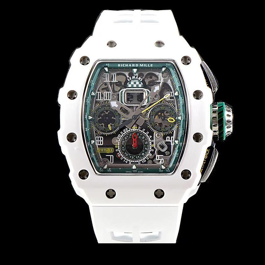 RM 11-03 Le Mans Classic White Green 49mm