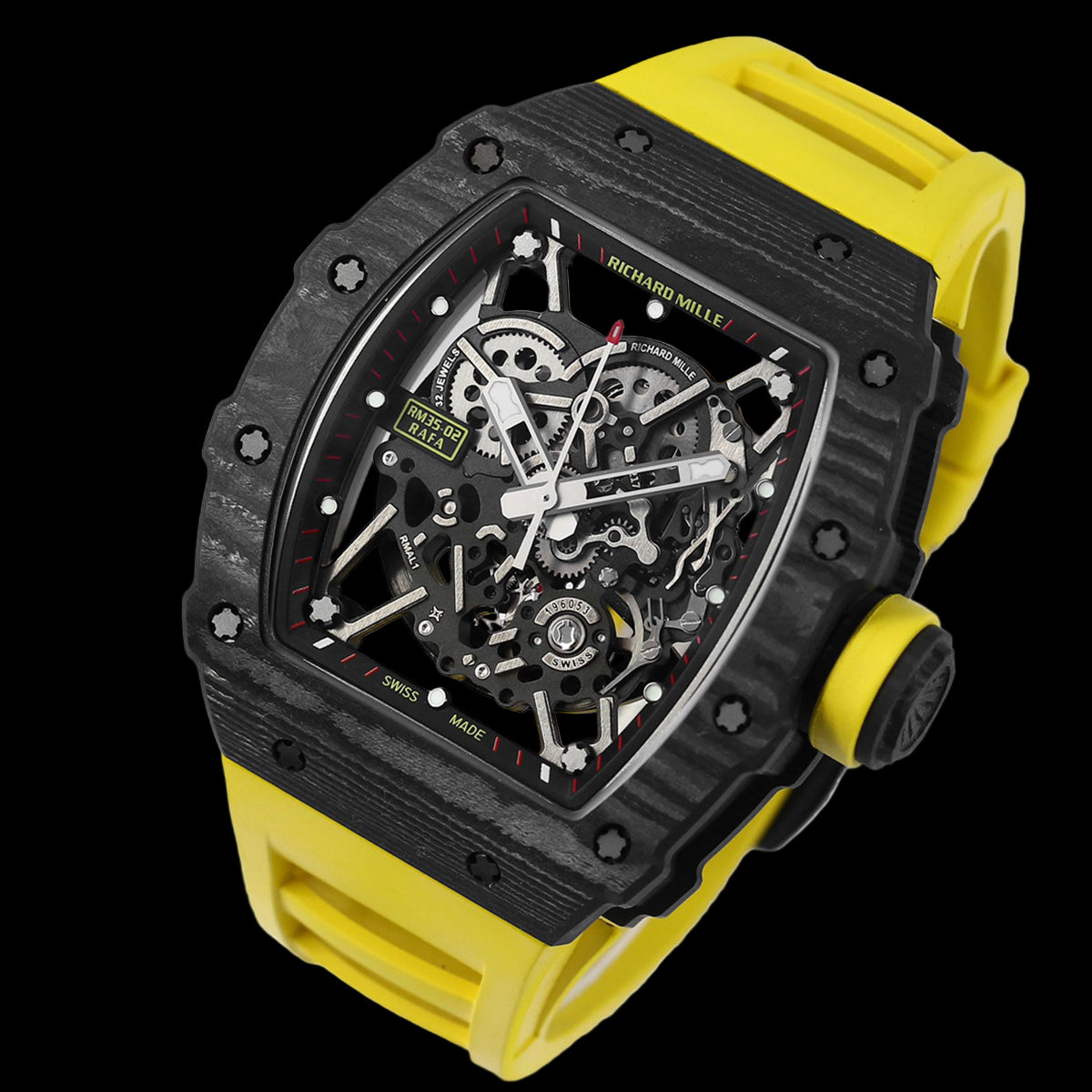 RM 035 Rafael Nadal RM35-02 Carbon Yellow 47mm