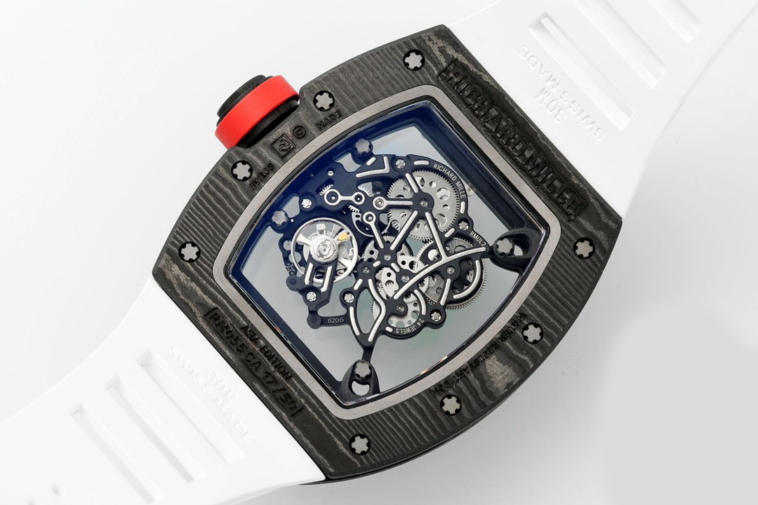 RM 055 Bubba Watson White 50mm Red Crown