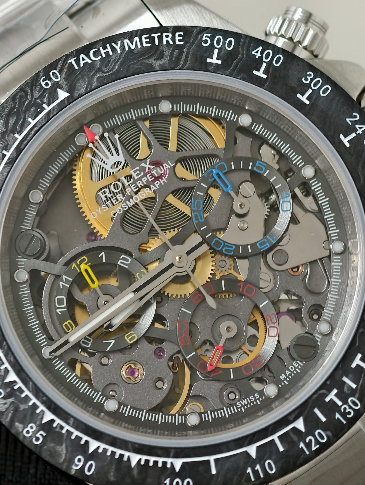 Daytona Cosmograph 116500LN Skeleton Carbon Bezel 40mm
