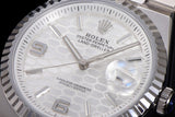 Oyster Perpetual Land-Dweller 124300 White Honeycomb 41mm