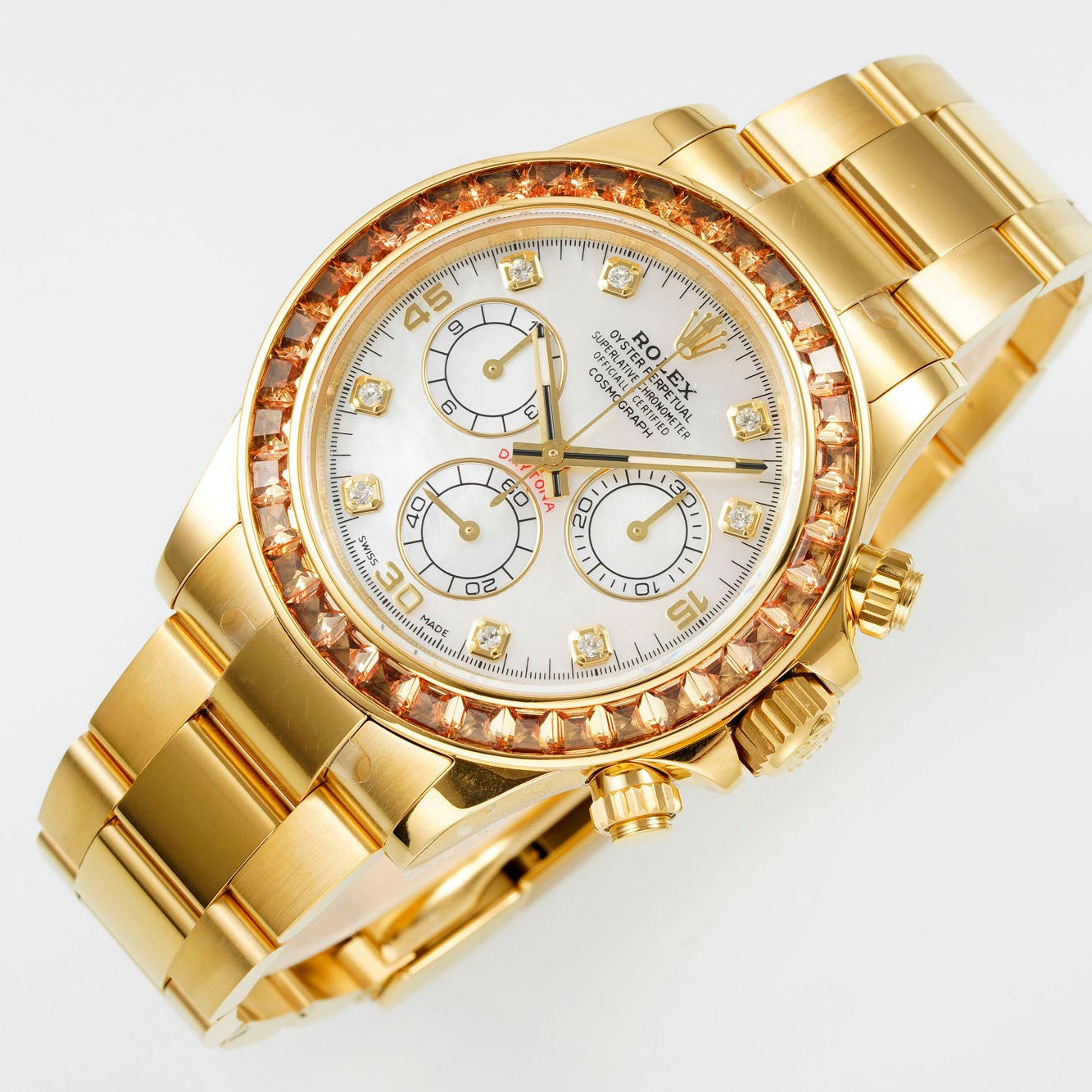 Daytona Cosmograph 116528 Diamond Bezel Yellow Gold 40mm