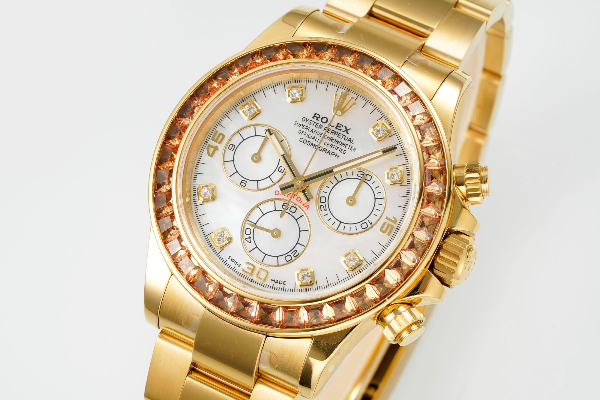 Daytona Cosmograph 116528 Diamond Bezel Yellow Gold 40mm